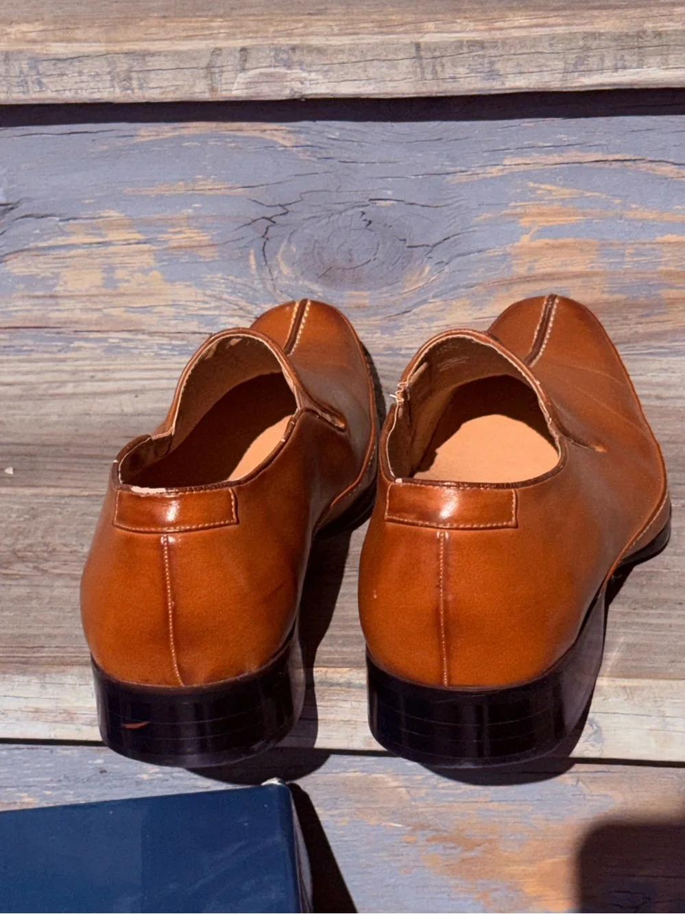 Men's Slip-On Dress Shoes in Tan D L Famoso Sz 12